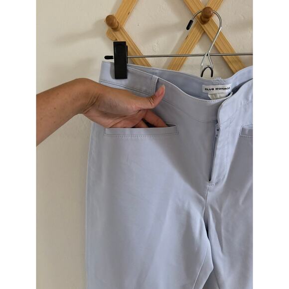 Club Monaco Pants Women's 6 Light Blue Modern Trousers Straight Leg Ankle - Picture 3 of 6